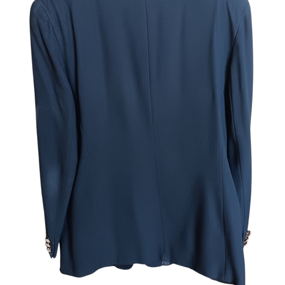 Liz Claiborne Vintage One Button Black Blazer Professional Wear - Picture 2 of 7